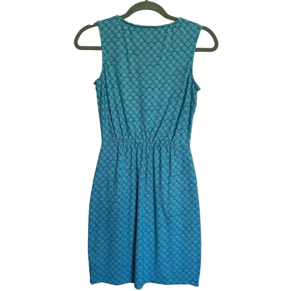 Boden Melinda Seashell Sleeveless Blue Midi Dress Size 2P - Picture 4 of 10